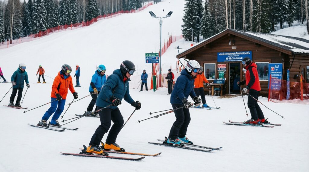 Зимний Красноярский край: горнолыжные места, тюбинг, катки и северные развлечения - иллюстрация
