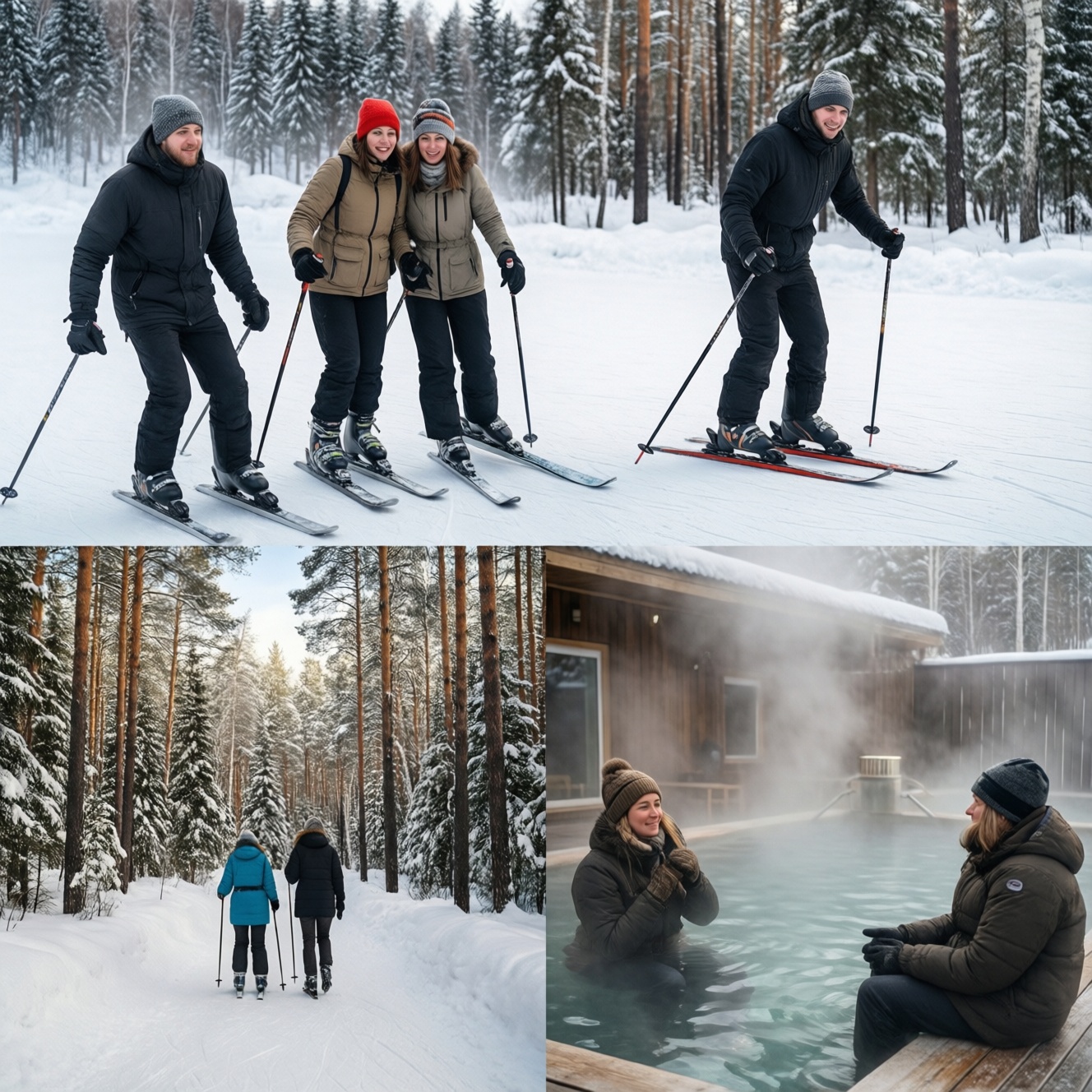 Зимний Красноярск и окрестности: куда сходить на катки, горнолыжки, в термы и на прогулки
