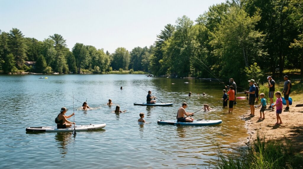 Лето на воде: пляжи, базы отдыха, сап-споты и правила безопасности - иллюстрация