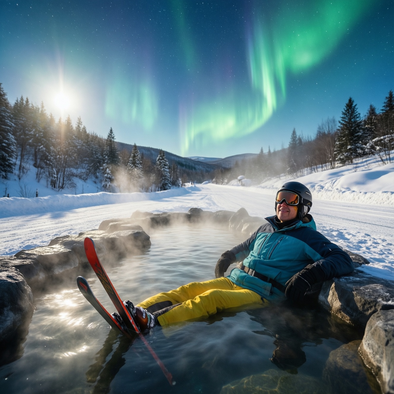 Зимние приключения: катание, термы, зимние тропы и когда бывает северное сияние